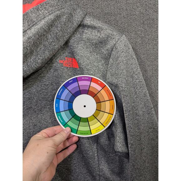 The North Face Half Dome Hoodie Womens XL Sweatshirt Spell Out Logo Gray Pocket - Picture 6 of 10